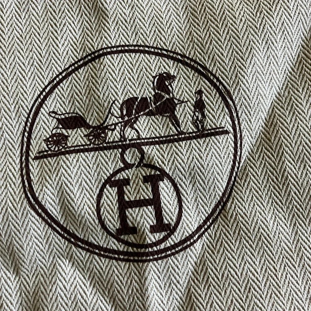 Hermès Mini Drawstring Classic Beige Brown Dust Bag